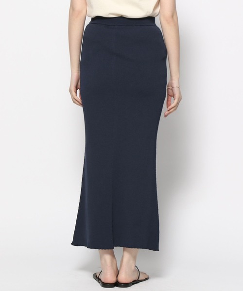 BABYLONE（バビロン）の「ウッシャブルリネンリブスカート（スカート・レディース・ネイビー/サンドベージュ・フリー）」の17枚目の写真