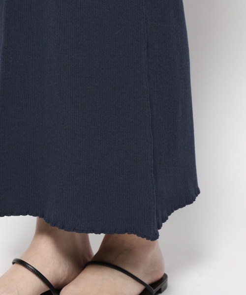 BABYLONE（バビロン）の「ウッシャブルリネンリブスカート（スカート・レディース・ネイビー/サンドベージュ・フリー）」の19枚目の写真