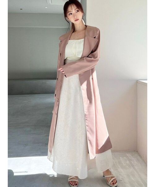 RESEXXY(リゼクシー)の「フラワーシアーハイウエストスカート(スカート・レディース・ブルー/アイボリー/イエロー・FREE)」の16枚目の写真