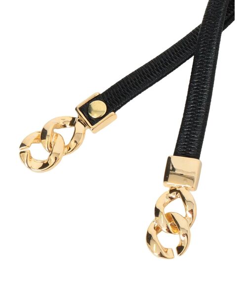 RESEXXY（リゼクシー）の「チェーンポイントゴムベルト（ベルト・レディース・ホワイト/ベージュ/ブラック・FREE）」の6枚目の写真