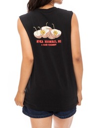 RVCA レディース  HAPPY HOUR CUT OFF TANKTOP タンクトップ【2023年春夏モデル】/ルーカマッスルタンク
