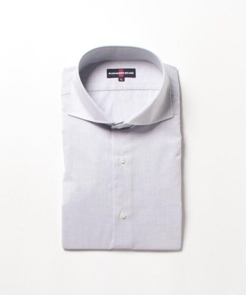 Alexander Julian（アレキサンダージュリアン）の「アレキサンダージュリアン JAPANFABRIC カッタウェイ長袖シャツ（シャツ/ブラウス・メンズ・ベージュ/ピンク系その他/サックスブルー/グレー・MEDIUM/LARGE/X-LARGE）」の7枚目の写真