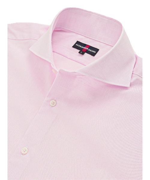 Alexander Julian（アレキサンダージュリアン）の「アレキサンダージュリアン JAPANFABRIC カッタウェイ長袖シャツ（シャツ/ブラウス・メンズ・ベージュ/ピンク系その他/サックスブルー/グレー・MEDIUM/LARGE/X-LARGE）」の15枚目の写真