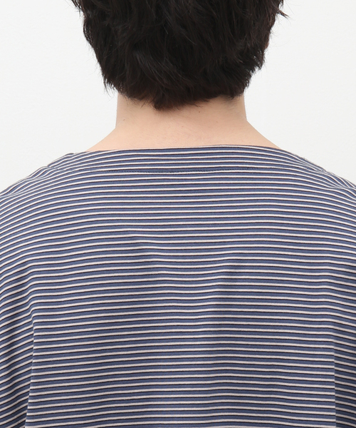 STILL BY HAND（スティルバイハンド）の「【STILL BY HAND / スティルバイハンド】ヘンリーネックカットソー CS03231（Tシャツ/カットソー・メンズ・ホワイト/ブルー・46/48）」の13枚目の写真