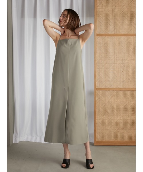 ワンピース LA PEAU DE GEM linen long one piece セール】【LA PEAU DE GEM】linen long one piece/ロングワンピ