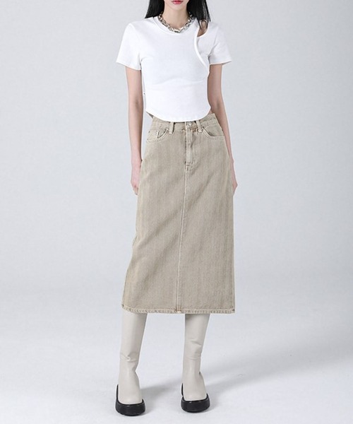 ALAND（エーランド）の「AVANDRESS／カットクロップTシャツ　2199740（Tシャツ/カットソー・レディース・ピンク/ブラック/ライトブルー/アイボリー・FREE）」の7枚目の写真