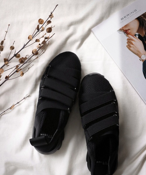 antiqua（アンティカ）の「スニーカーサンダル（サンダル・レディース・ブラック・L/M/S/LL）」の22枚目の写真