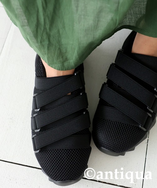 antiqua（アンティカ）の「スニーカーサンダル（サンダル・レディース・ブラック・L/M/S/LL）」の18枚目の写真