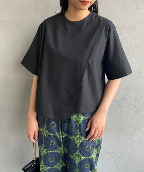 ミズイロインド　美品　アシンメトリーブラウス mizuiroind（ミズイロインド）の「[mizuiro ind/ミズイロインド