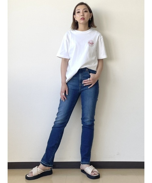 GAP（ギャップ）の「ネオン GAPロゴTシャツ(ユニセックス)（Tシャツ/カットソー・メンズ・グリーン/ホワイト/コーラル/ブラック・XS/M/L/XL/S）」の10枚目の写真
