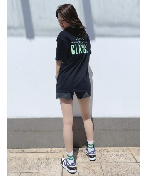 GAP（ギャップ）の「ネオン GAPロゴTシャツ(ユニセックス)（Tシャツ/カットソー・メンズ・グリーン/ホワイト/コーラル/ブラック・XS/M/L/XL/S）」の15枚目の写真