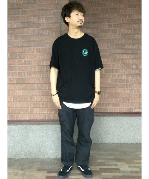 GAP（ギャップ）の「ネオン GAPロゴTシャツ(ユニセックス)（Tシャツ/カットソー・メンズ・グリーン/ホワイト/コーラル/ブラック・XS/M/L/XL/S）」の18枚目の写真