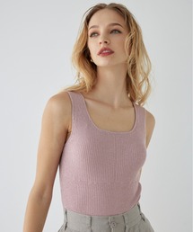 Sleeveless Knit Bodysuit /パッドinボディスーツ