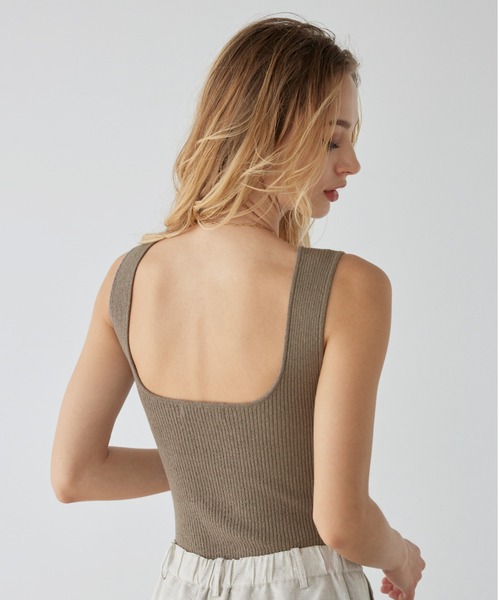 ALEXIA STAM（アリシアスタン）の「Sleeveless Knit Bodysuit /パッドinボディスーツ（その他トップス・レディース・ピンク系その他/ブラック/モカ/ブルー系その他・S/M）」の17枚目の写真