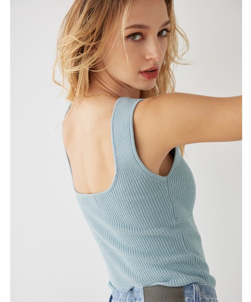 ALEXIA STAM（アリシアスタン）の「Sleeveless Knit Bodysuit /パッドinボディスーツ（その他トップス・レディース・ピンク系その他/ブラック/モカ/ブルー系その他・S/M）」の21枚目の写真