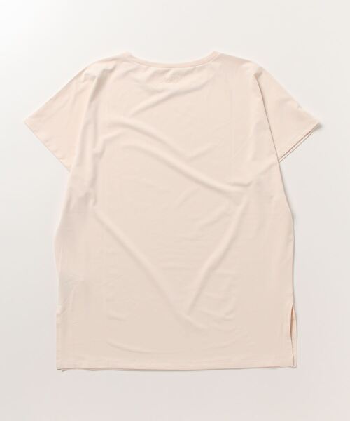 NERGY（ナージー）の「【別注】ナージージャパン NERGY ショルダースリットTEE_ 限定コラボ（Tシャツ/カットソー・レディース・アイボリー/スモークピンク・FREE）」の4枚目の写真