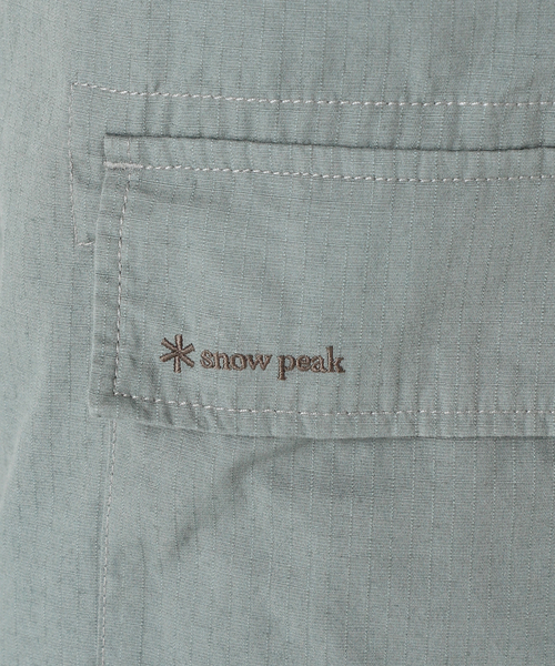Snow Peak（スノーピーク）の「【SNOWPEAK × JOURNAL STANDARD】別注 TAKIBI LIGHT RIP  SNOW PANTS（カーゴパンツ・メンズ・カーキ/ブラック・MEDIUM/SMALL/LARGE）」の21枚目の写真