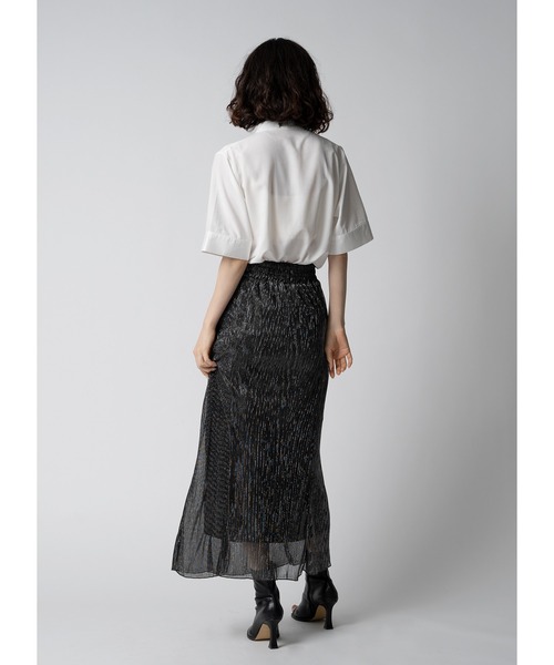 Adoon plain（アドーンプレーン）の「トライアングルネックブラウス / 半袖（シャツ/ブラウス・レディース・ホワイト/ブラック/ライトベージュ・FREE）」の17枚目の写真