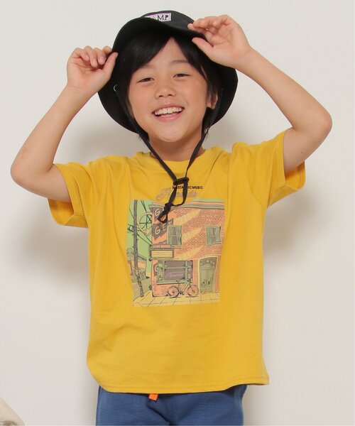 ikka(イッカ)の「ビンテージグラフィックTシャツ(120~160cm)(Tシャツ/カットソー・キッズ・オフホワイト/マスタード・120/130/140/150/160)」の15枚目の写真