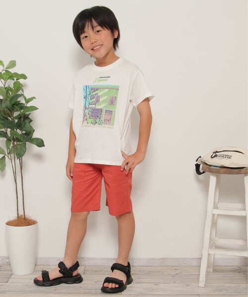 ikka(イッカ)の「ビンテージグラフィックTシャツ(120~160cm)(Tシャツ/カットソー・キッズ・オフホワイト/マスタード・120/130/140/150/160)」の7枚目の写真