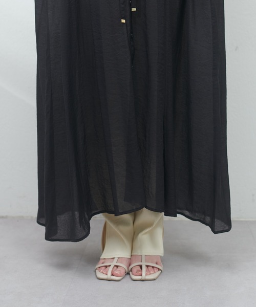 natural couture（ナチュラルクチュール）の「WEB限定アイテム / ねじり袖2WAYシャツワンピース（ワンピース・レディース・ラベンダー/ブルー/オフホワイト/ブラック・FREE）」の18枚目の写真