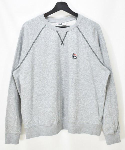 【ヴィンテージ古着】FILA / フィラ 前V ロゴ刺繍 クルーネックスウェット（スウェット）｜FILA（フィラ）
