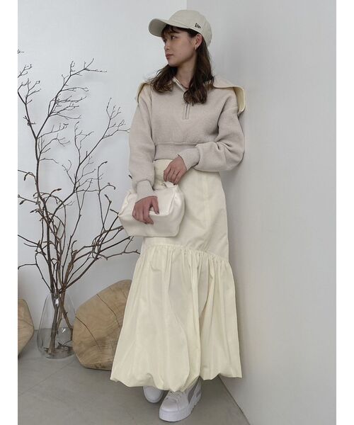 dazzlin（ダズリン）の「ワークベルトバルーンスカート（スカート・レディース・ネイビー/ブラウン/アイボリー・SMALL/MEDIUM）」の20枚目の写真