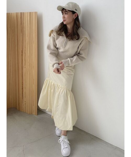 dazzlin（ダズリン）の「ワークベルトバルーンスカート（スカート・レディース・ネイビー/ブラウン/アイボリー・SMALL/MEDIUM）」の22枚目の写真