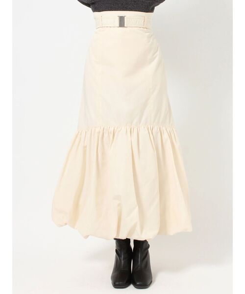 dazzlin（ダズリン）の「ワークベルトバルーンスカート（スカート・レディース・ネイビー/ブラウン/アイボリー・SMALL/MEDIUM）」の8枚目の写真