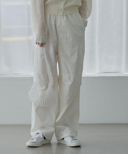 coen（コーエン）の「ポプリンパラシュートパンツ（カーゴパンツ・レディース・ブラック/ブラウン/オフホワイト・S/M/L）」の5枚目の写真