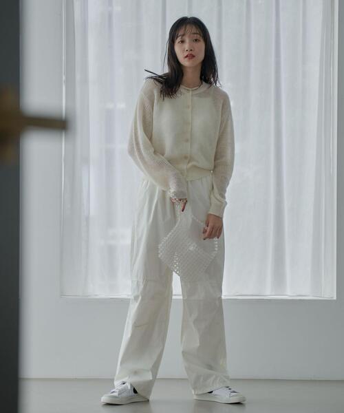 coen（コーエン）の「ポプリンパラシュートパンツ（カーゴパンツ・レディース・ブラック/ブラウン/オフホワイト・S/M/L）」の6枚目の写真