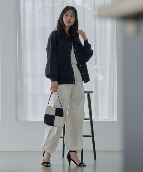 coen（コーエン）の「ポプリンパラシュートパンツ（カーゴパンツ・レディース・ブラック/ブラウン/オフホワイト・S/M/L）」の10枚目の写真