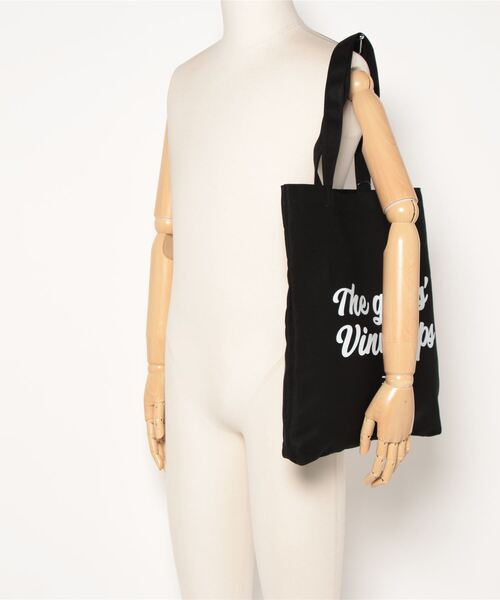 X-girl（エックスガール）の「【X-girl /エックスガール】VINYL LIP FACE CANVAS TOTE BAG（トートバッグ・レディース・ブラック/ホワイト/ブルー・FREE）」の7枚目の写真
