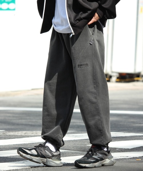 【THRASHER/スラッシャー】 ヘビーウェイト 裏毛ピグメントダイ スウェットイージーパンツ