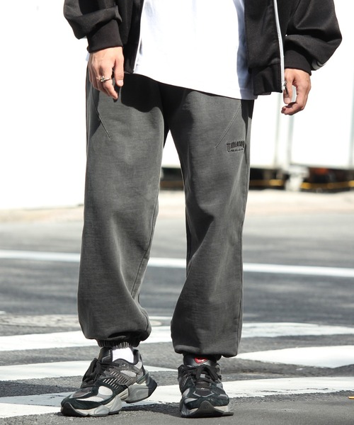 【THRASHER/スラッシャー】 ヘビーウェイト 裏毛ピグメントダイ スウェットイージーパンツ