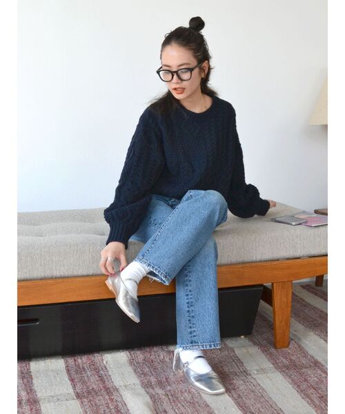 Ungrid（アングリッド）の「太フレーム伊達メガネ（メガネ・レディース・ブラック/クリア・FREE）」の19枚目の写真