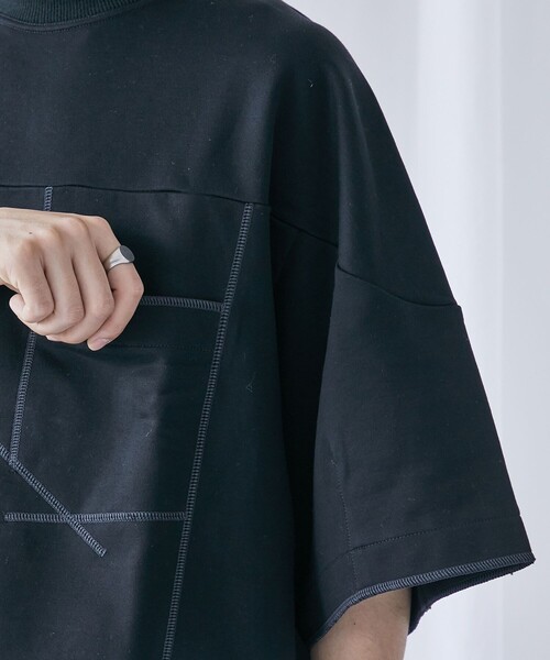 PUBLIC TOKYO(パブリックトウキョウ)の「スーピマスウェットビッグルーズTEE(スウェット・メンズ・ブラック/グレー・1/2)」の17枚目の写真