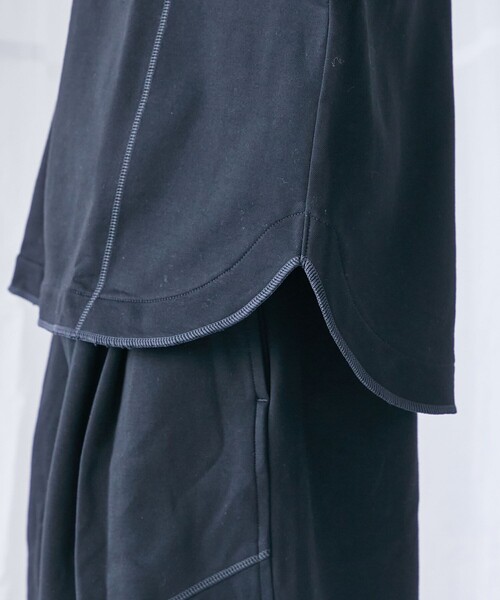 PUBLIC TOKYO(パブリックトウキョウ)の「スーピマスウェットビッグルーズTEE(スウェット・メンズ・ブラック/グレー・1/2)」の18枚目の写真