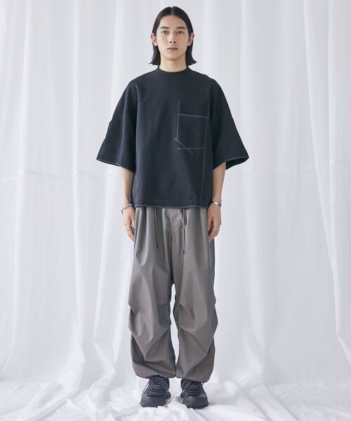 PUBLIC TOKYO(パブリックトウキョウ)の「スーピマスウェットビッグルーズTEE(スウェット・メンズ・ブラック/グレー・1/2)」の20枚目の写真