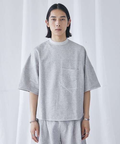 PUBLIC TOKYO(パブリックトウキョウ)の「スーピマスウェットビッグルーズTEE(スウェット・メンズ・ブラック/グレー・1/2)」の21枚目の写真