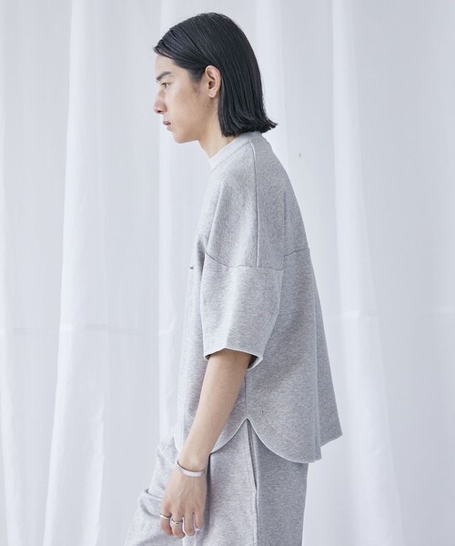 PUBLIC TOKYO(パブリックトウキョウ)の「スーピマスウェットビッグルーズTEE(スウェット・メンズ・ブラック/グレー・1/2)」の22枚目の写真