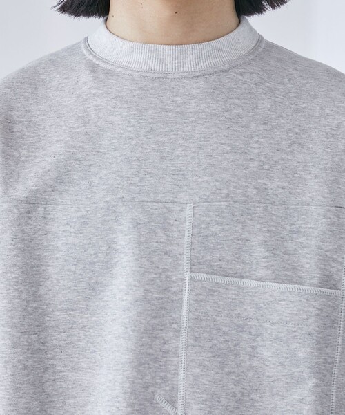 PUBLIC TOKYO(パブリックトウキョウ)の「スーピマスウェットビッグルーズTEE(スウェット・メンズ・ブラック/グレー・1/2)」の6枚目の写真