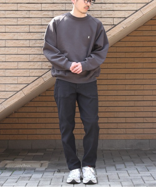 GYMPHLEX（ジムフレックス）の「GYMPHLEX/ジムフレックス　スウィングスリーブクルーネックプルオーバースウェット　SWING SLEEVE CREW P.O. SWEAT C0292 TCF（メンズ）（スウェット・メンズ・アイボリー/チャコールグレー/グレー/ダークグリーン/ダークブルー/ライトブルー・M/L）」の18枚目の写真