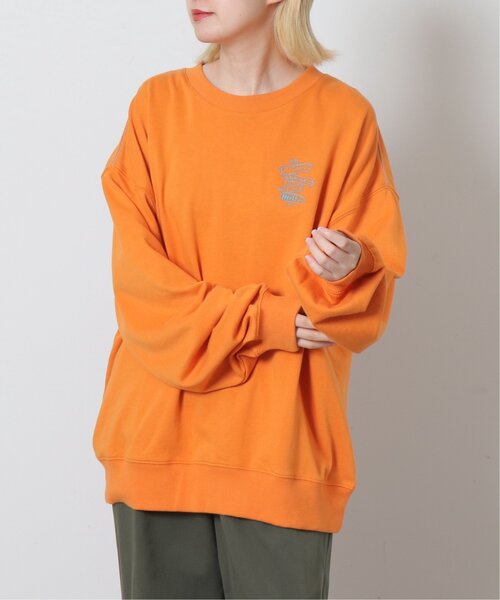 DOUBLE NAME（ダブルネーム）の「COLORADO MAP BACK刺しゅうプルオーバー/ユニセックス可（スウェット・レディース・オフホワイト/スミクロ/オレンジ・FREE）」の8枚目の写真