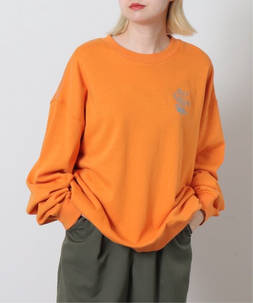 DOUBLE NAME（ダブルネーム）の「COLORADO MAP BACK刺しゅうプルオーバー/ユニセックス可（スウェット・レディース・オフホワイト/スミクロ/オレンジ・FREE）」の9枚目の写真