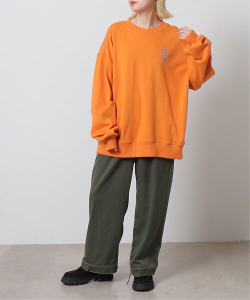 DOUBLE NAME（ダブルネーム）の「COLORADO MAP BACK刺しゅうプルオーバー/ユニセックス可（スウェット・レディース・オフホワイト/スミクロ/オレンジ・FREE）」の10枚目の写真