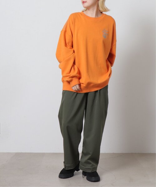 DOUBLE NAME（ダブルネーム）の「COLORADO MAP BACK刺しゅうプルオーバー/ユニセックス可（スウェット・レディース・オフホワイト/スミクロ/オレンジ・FREE）」の14枚目の写真