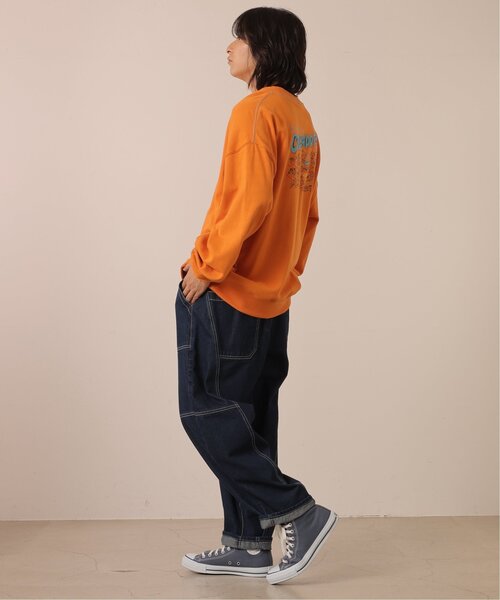 DOUBLE NAME（ダブルネーム）の「COLORADO MAP BACK刺しゅうプルオーバー/ユニセックス可（スウェット・レディース・オフホワイト/スミクロ/オレンジ・FREE）」の18枚目の写真