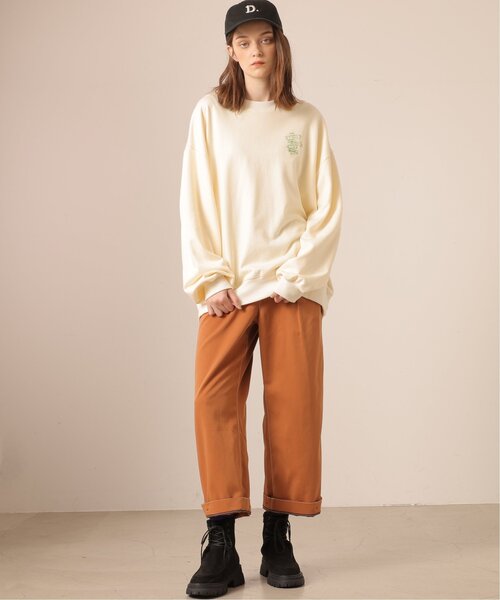 DOUBLE NAME（ダブルネーム）の「COLORADO MAP BACK刺しゅうプルオーバー/ユニセックス可（スウェット・レディース・オフホワイト/スミクロ/オレンジ・FREE）」の21枚目の写真