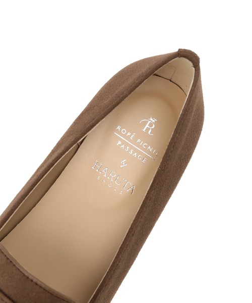 ROPE' PICNIC（ロペピクニック）の「ROPE' PICNIC PASSAGE byHARUTA/リサイクルスエードヒールアップローファー（ローファー・レディース・チャコールグレー/ブラウン系その他2/ブラック・23.0cm/23.5cm/24.0cm/24.5cm/22.5cm）」の12枚目の写真